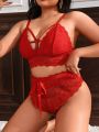 Plus Size Bra & Panty Set Without Steel Ring (Valentine's Day Special)