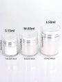 1 piece moisturizing pump container 15ml/30ml/50ml push bottle, travel bottle lotion dispenser, refillable cream jar vacuum bottle travel size cream and lotion empty cosmetic container for serum, shampoo, lotion and toiletries , Easy to use and