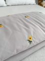 Sunflower Embroidery Bedspread