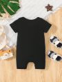 Fashionable Casual Cute Astronaut Letter Pattern Romper For Baby Boys