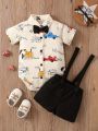 Baby Boys' Car Print Outfit Set