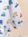 Baby Boys' Sun-Protective Jacket With Cute Car Pattern