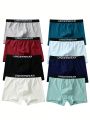 Boys' Youth Comfortable High Waist Soft Boxer Briefs With Letter Printing