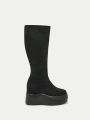 SHEIN ICON Fashionable Women's Flatform Over-the-knee Boots