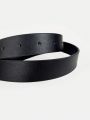 1pc Women's Black A-shaped Buckle Belt For Jeans, Casual Wear, Daily Use