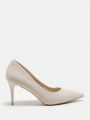 SHEIN BIZwear Solid Pointed Toe Women's Fashionable High Heeled Single Shoes