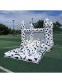 Inflatable Cow Printing Bouncy Castle 8' x 13' White Bounce House with Slide and Air Blower