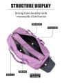 Yoga Mat Bag With Wet Dry Separation, Large Capacity Compartment For Shoes, Single Shoulder Or Hand-held Sports Travel Bag