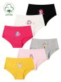 6pcs/Pack Girls' Cartoon Pattern Underwear