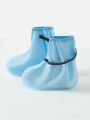 Boys' Blue 3d Waterproof Shoe Covers For All Seasons