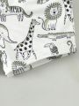 Baby Boys' Cute Dinosaur Printed 3pcs Bottoms Set For Spring And Summer