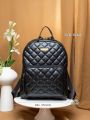 Quilted Metal Detail Functional Backpack