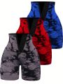 Daily&Casual Tie-Dye Drawstring Sports Shorts