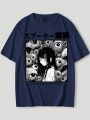 Anime Guys Cartoon Character Printed T-shirt