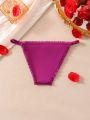 Valentine's Day Lace Trimmed Triangle Panties