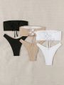 SHEIN Swim Mod Women's Strapless Swimsuit Set