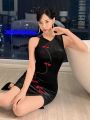 SHEINNeu New Chinese Style Asymmetric Fun Dress