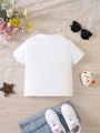 SHEIN Kids EVRYDAY Young Girl Cartoon Graphic Tee