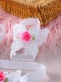 Newborn Baby Photo Props Set Including Foot Accessories, Headband And Decorative Shoes For Girls