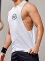 Fitness Men Letter Graphic Sports Tank Top