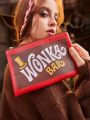 Willy Wonka and the Chocolate Factory X ROMWE Letter Print Makeup Bag