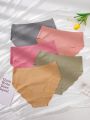 5-Pack Of Solid Color Seamless Briefs