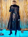 Abojel Women'S Patchwork Long Coat