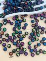 200pcs/set Stylish Black Alphabet Beads For Diy Jewelry Making