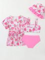 Infant Swimwear Adorable Style With Matching Hoodie And Cap