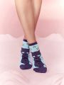 SHEIN X Cardcaptor Sakura Cartoon Print Short Socks 2 Pairs