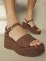 Women'S Versatile Wedge Heel Thick Bottom Sandals