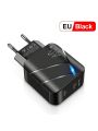 1pc Black European Standard 40w Type-c Charger, Quick Charge 3.0 2pd Port Wall Adapter Compatible With Samsung, Xiaomi, Iphone 14, Huawei