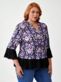 Pamile Plus Size Women'S Floral Print T-Shirt