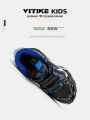 Kids Sneakers Boys Basketball Shoes Nonslip Kid Sports Shoes Girls Athletic Running Shoes Black Blue