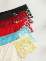 Women's Lace Patchwork Triangle Panties