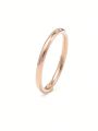 2mm Thin Women's Titanium Steel Ring, Fadeless Steel Jewelry, Elegant & Minimalist Accessory