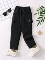 SHEIN Boys (Small) Patchwork Overalls Pants