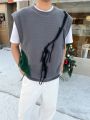 Manfinity Men's Loose Color Block Knitted Sweater Vest
