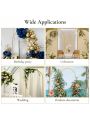 6FTx2.6FT Gold Wedding Arch Backdrop Stand Metal Arched Frame Gold Balloon Arch Stand for Ceremony,Birthday,Wedding Decoration,Gold
