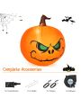 Costway 4 FT Halloween Inflatable Pumpkin Large Blow up with Build-in LED Light