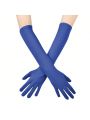 1pair Spring And Summer Unisex Multicolor Formal Gloves For Driving, Sun Protection, Moisturizing, Spandex Stretch, Jewelry Protection, Dancing
