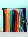 13-layer Accordion File Folder With Colorful Pages And Smiling Print
