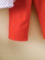 Baby Boys' Printed Long Sleeve Shirt And Casual Bib Overall Pants Set