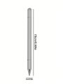1pc Silver-compatible With Huawei/apple Capacitive Pen, Phone Tablet Stylus With Disc