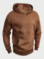 SHEIN Men Kangaroo Pocket Hooded Sweatshirt