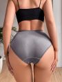 Solid Hollow Out Detail Panty