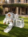 10 in 1 Toddler Slide, Kids Slide for Toddlers Age 1-3, Toddler Climber Slide Bus Playhouse, Basketball Hoop and Ball, Toddlers Outdoor Indoor Playset