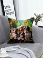Dog Printed Pillowcase