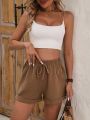 Women'S Solid Color Casual Shorts
