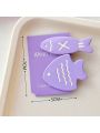 1pair Cute Dopamine Acrylic Candy-colored Little Fish Hair Clip Suitable For Kids & Women's Everyday Wear